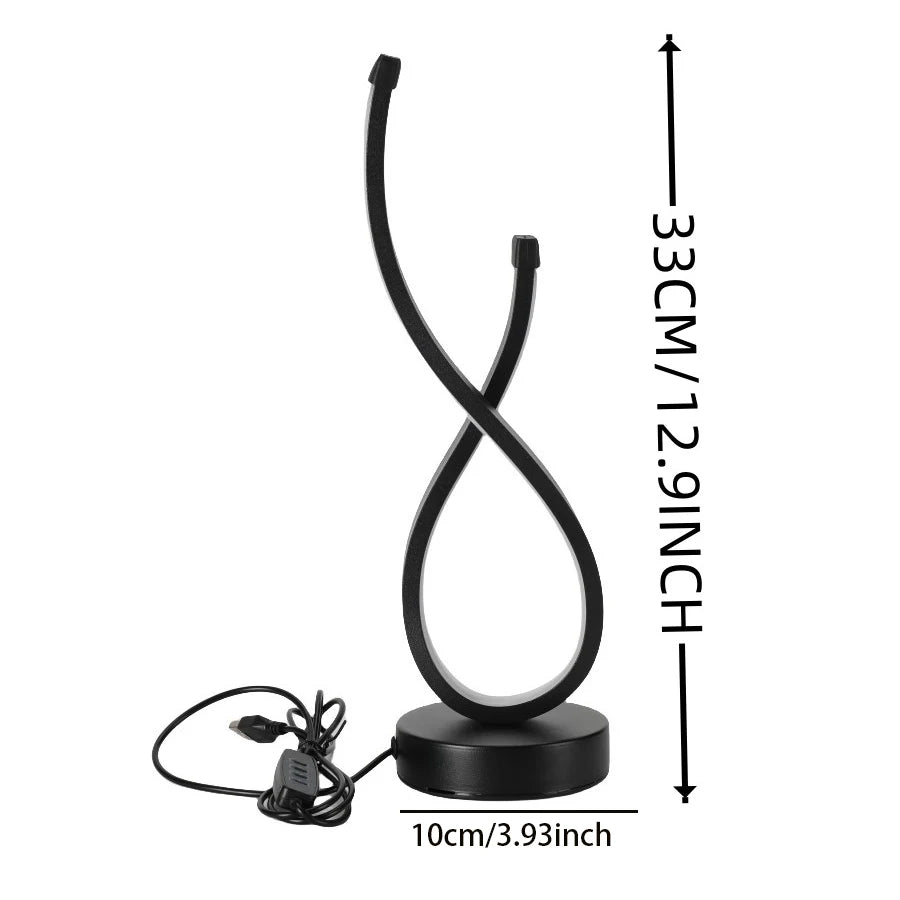 Lumoara LED-Tischlampe | Einstellbare Helligkeit | 3 Farboptionen | Zeitgenössisches Design