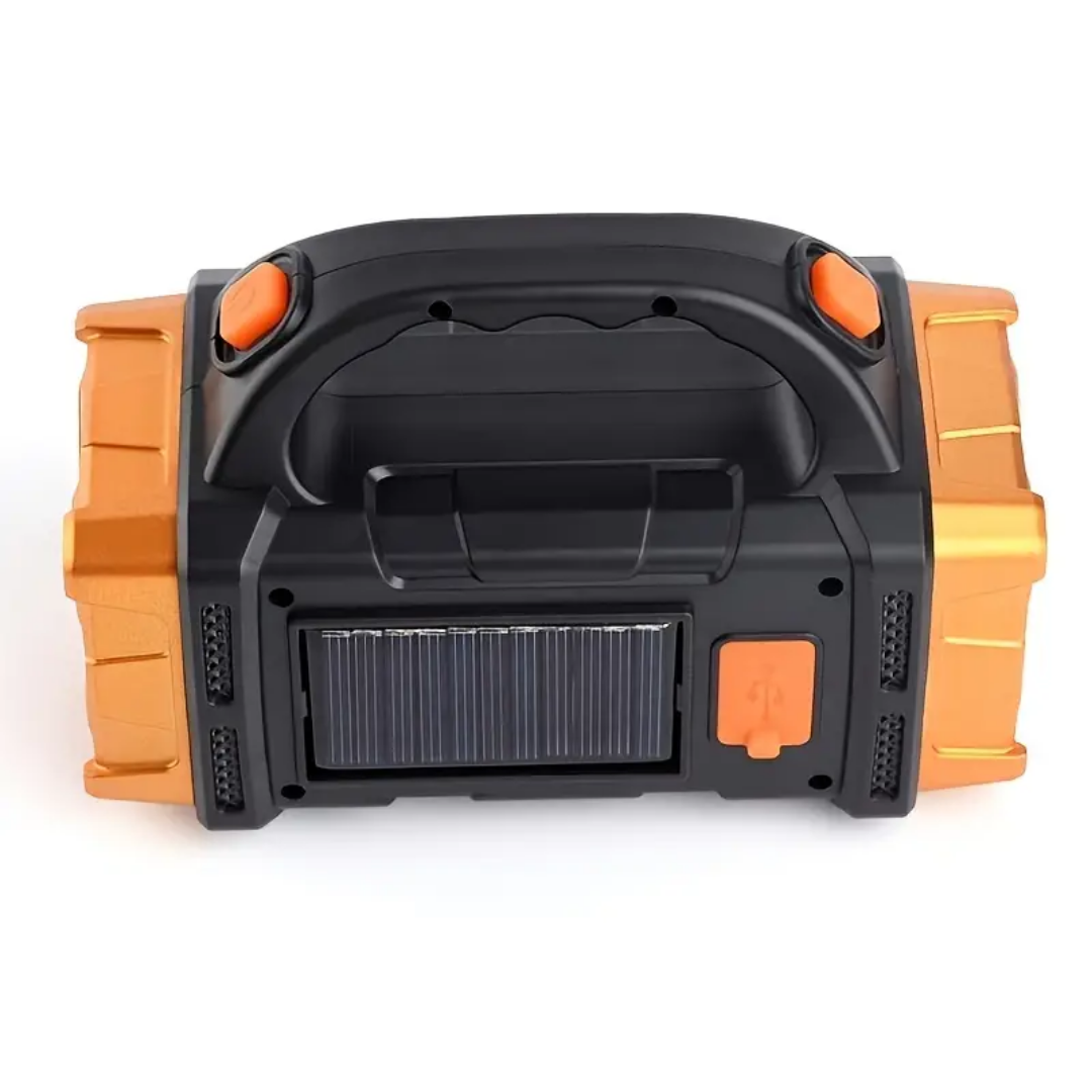 Torchora 3-in-1 Outdoor-Taschenlampe | LED-Beleuchtung & Powerbank | Solar & USB Ladefunktion | Kompakt & Wetterfest