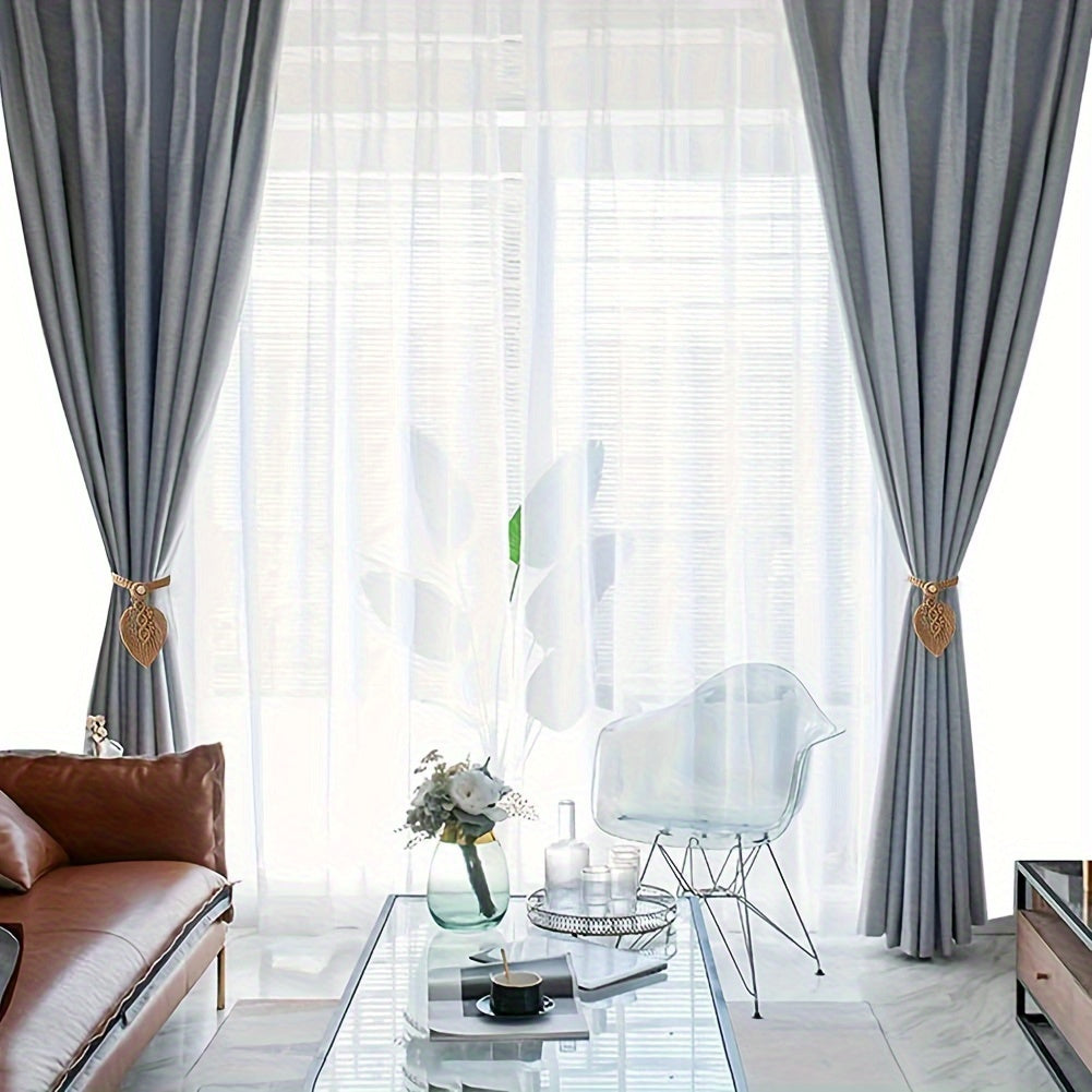 Soltana Vorhangbänder | Handgeknüpftes Boho-Design | 100 % Baumwolle | Für Wohnzimmer & Schlafzimmer