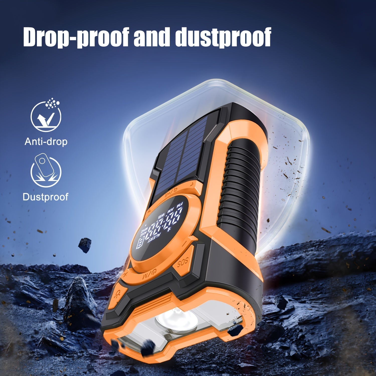 SurvivorMax Emergency Radio | Solar & Handkurbel | 5000mAh Powerbank | LED Light & SOS Alarm