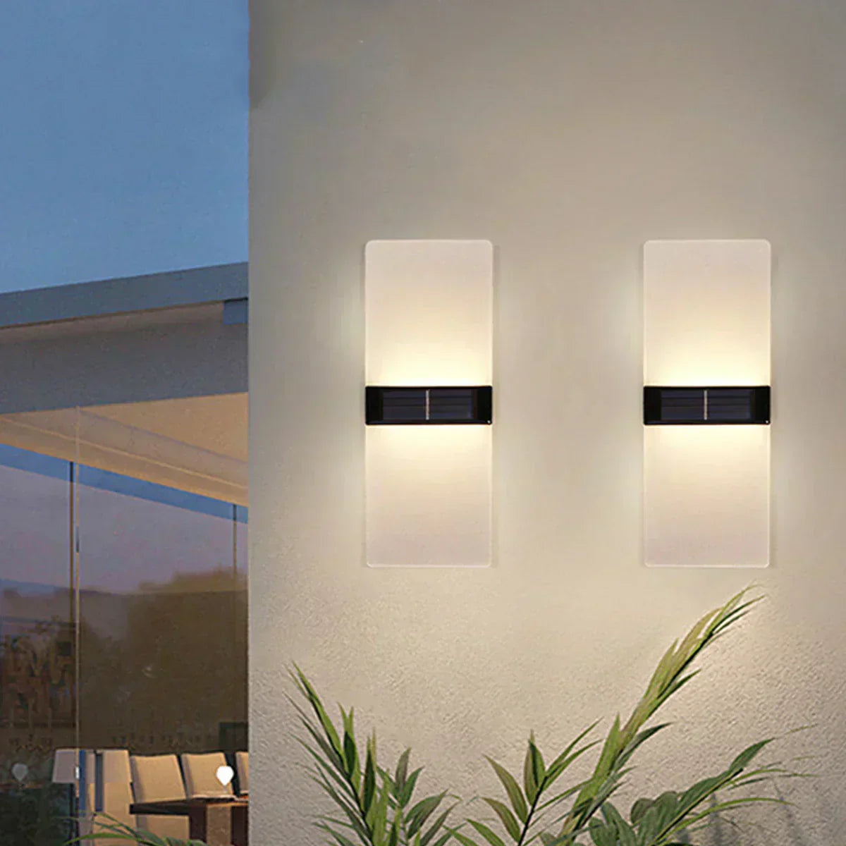 SolarisEdge | Solar-Wandleuchte | Modern, wetterfest & energieeffizient | Garten, Terrasse & Hausfassade