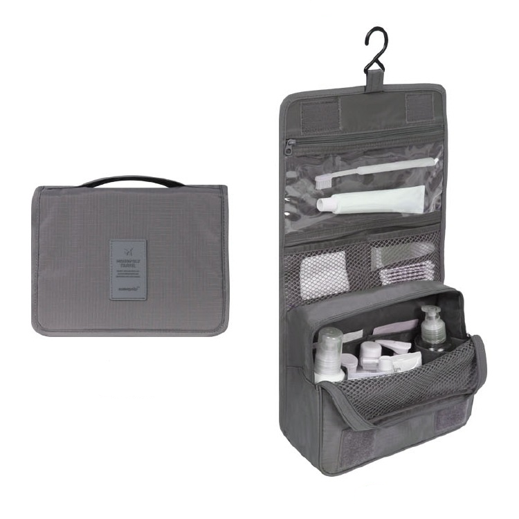 TravelEase Kosmetiktasche | Wasserabweisend | Praktischer Haken | Gepolstert