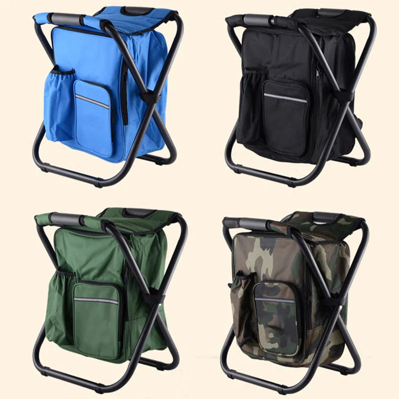 FrostSit Pro | Faltbarer Campinghocker Mit Kühltasche | Robust & Wasserdicht