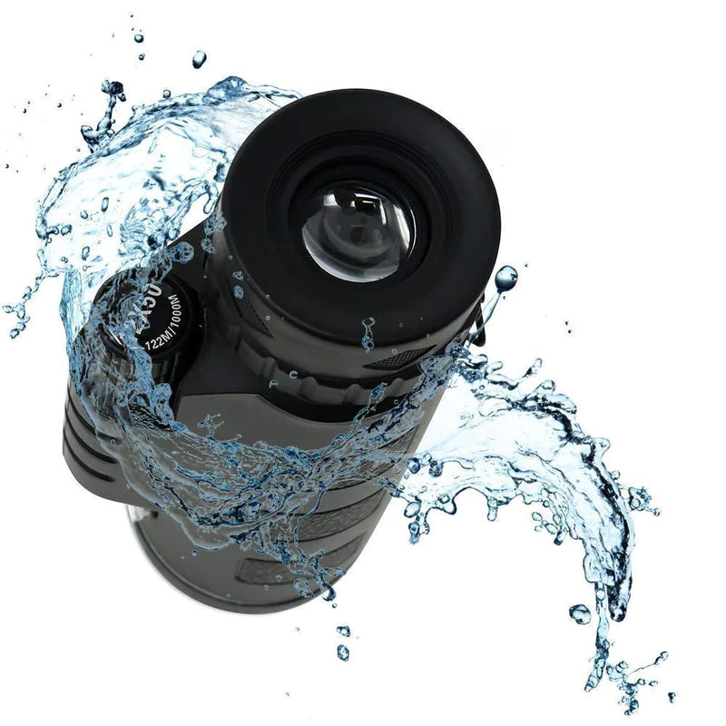 Zoomalis Monokular 12x50 | Handyadapter & Stativ | Wasserdicht & Kompakt | Für Outdoor & Reisen