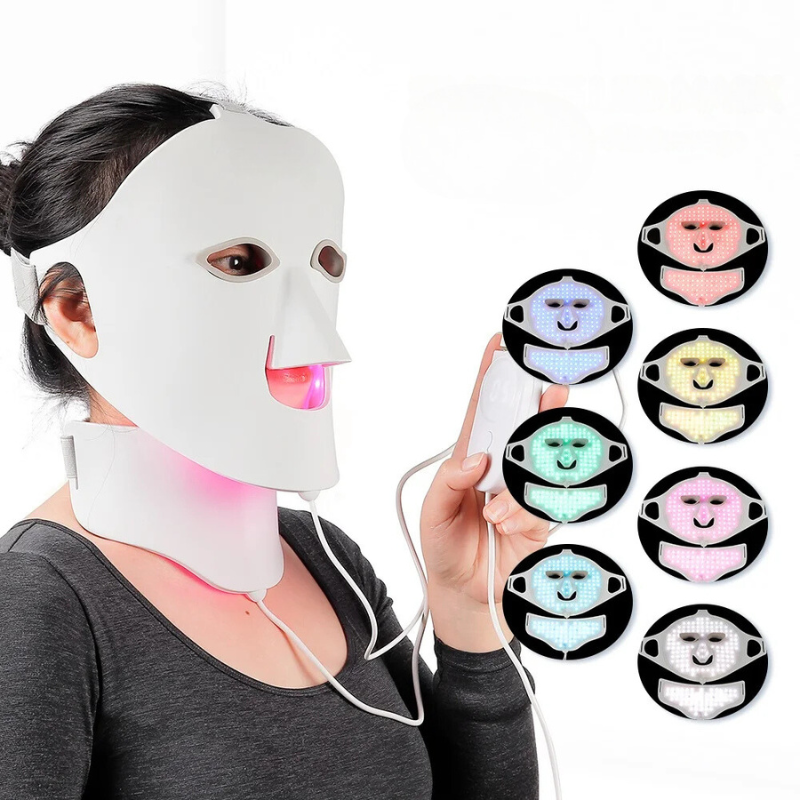 LustraDerm 7 | LED-Lichttherapie-Gesichtsmaske | 7 Farben für strahlende Haut & definierte Konturen