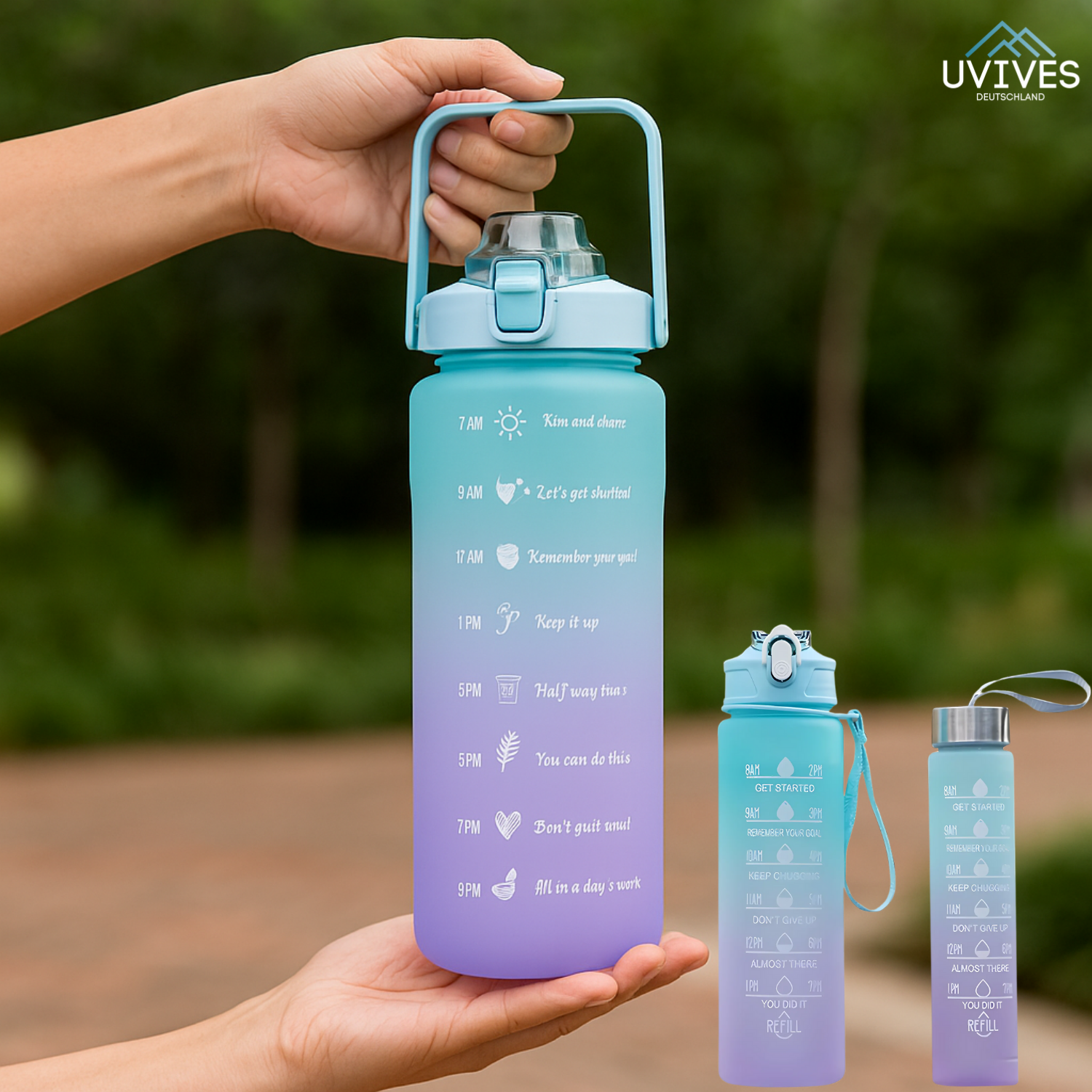 MotivaSip™ – Dein täglicher Motivator zum Trinken (3er set)