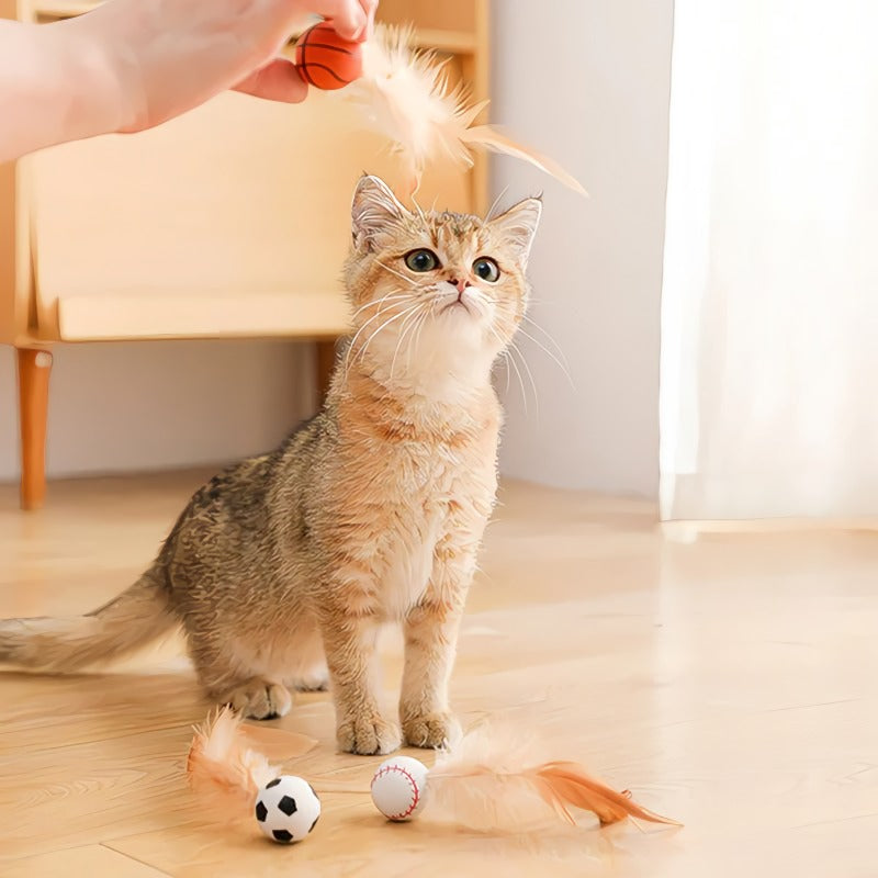 FeatherBounce – Spielspaß für aktive Katzen!