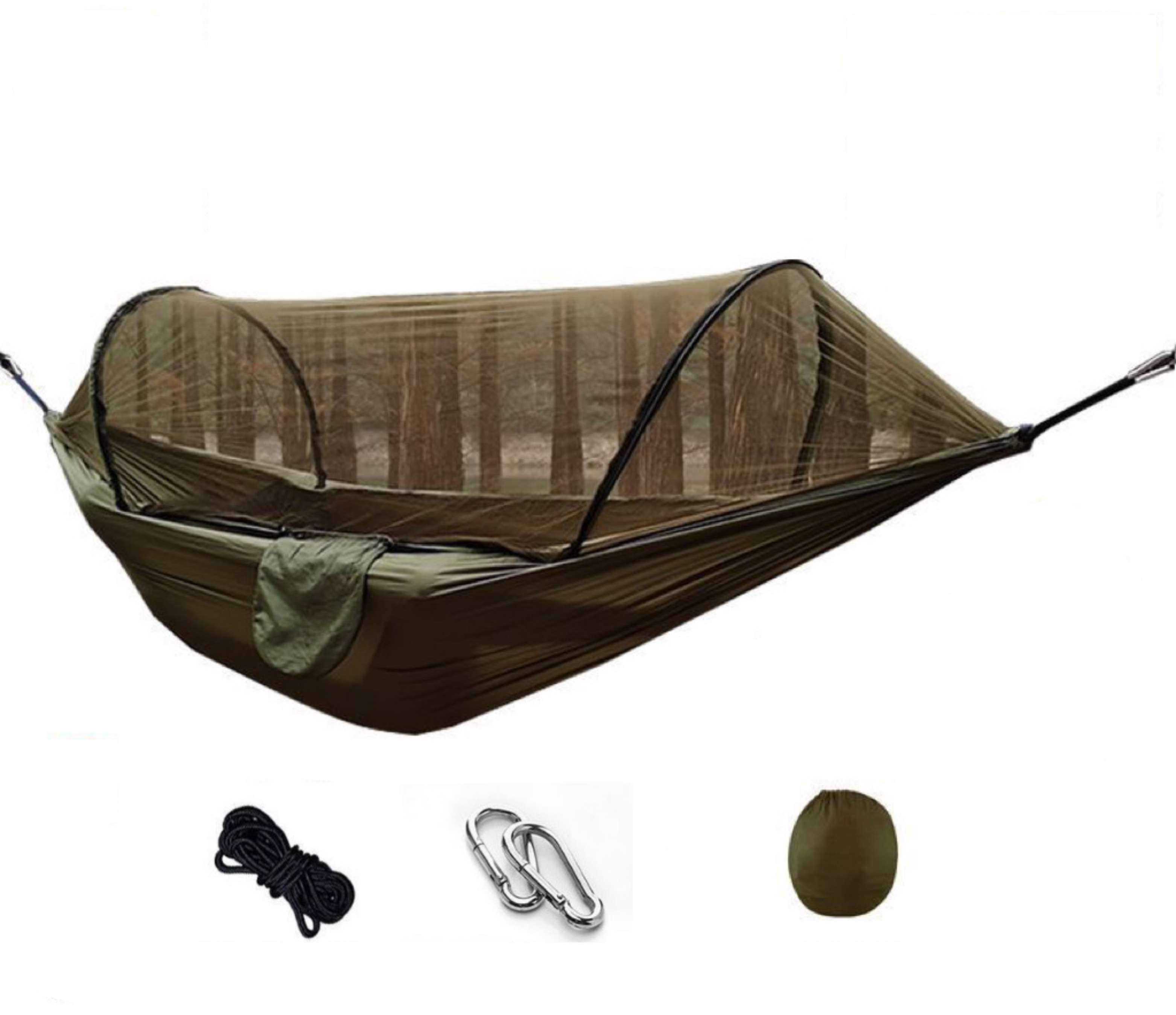 Nomaterra Hängematte | Mit Moskitonetz & Tarp | Ultraleicht & Wetterfest | Für Outdoor & Trekking