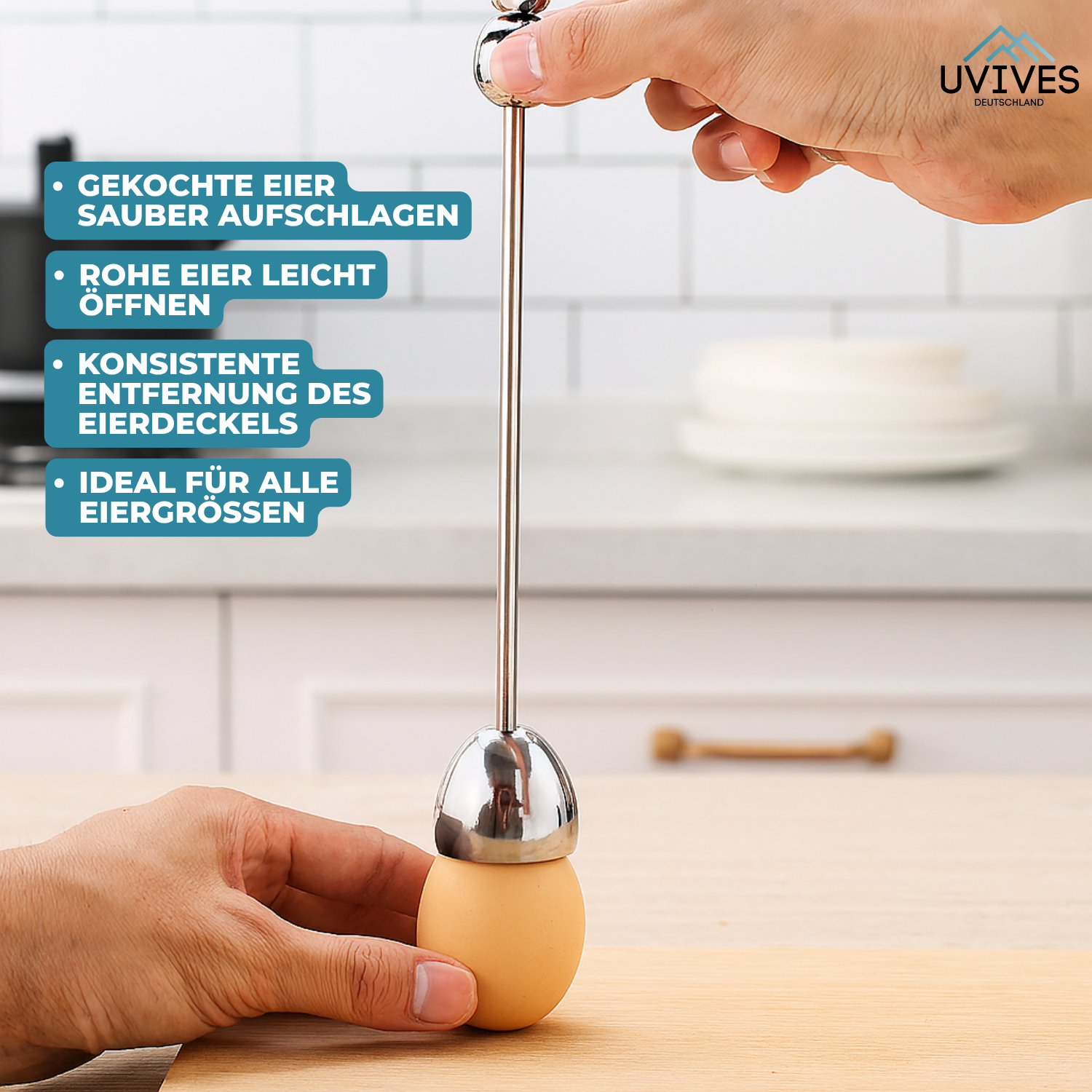 1+1 GRATIS | EggCrack Pro™ – Perfekte Eieröffnung in einem Zug