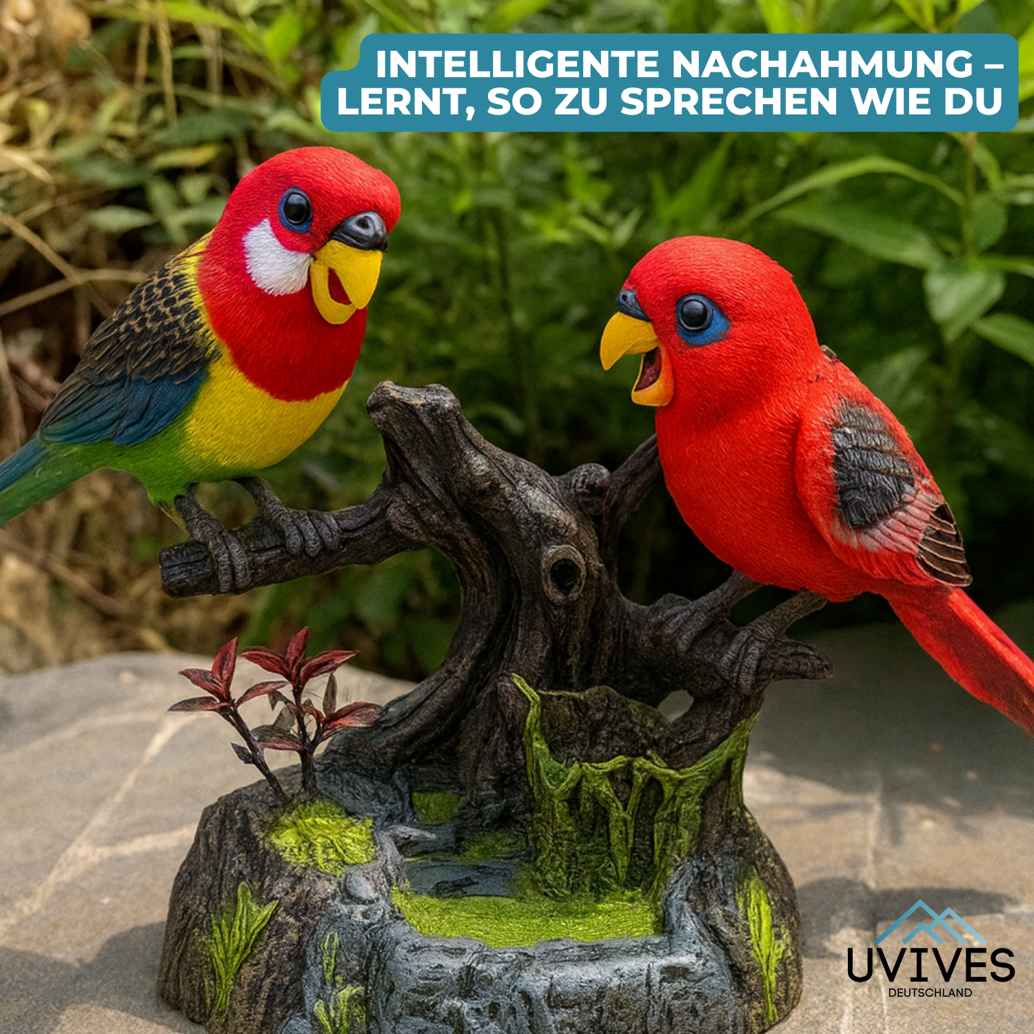 VivaBird – Der sprechende Papagei für einen lebendigen Frühlingsgarten!