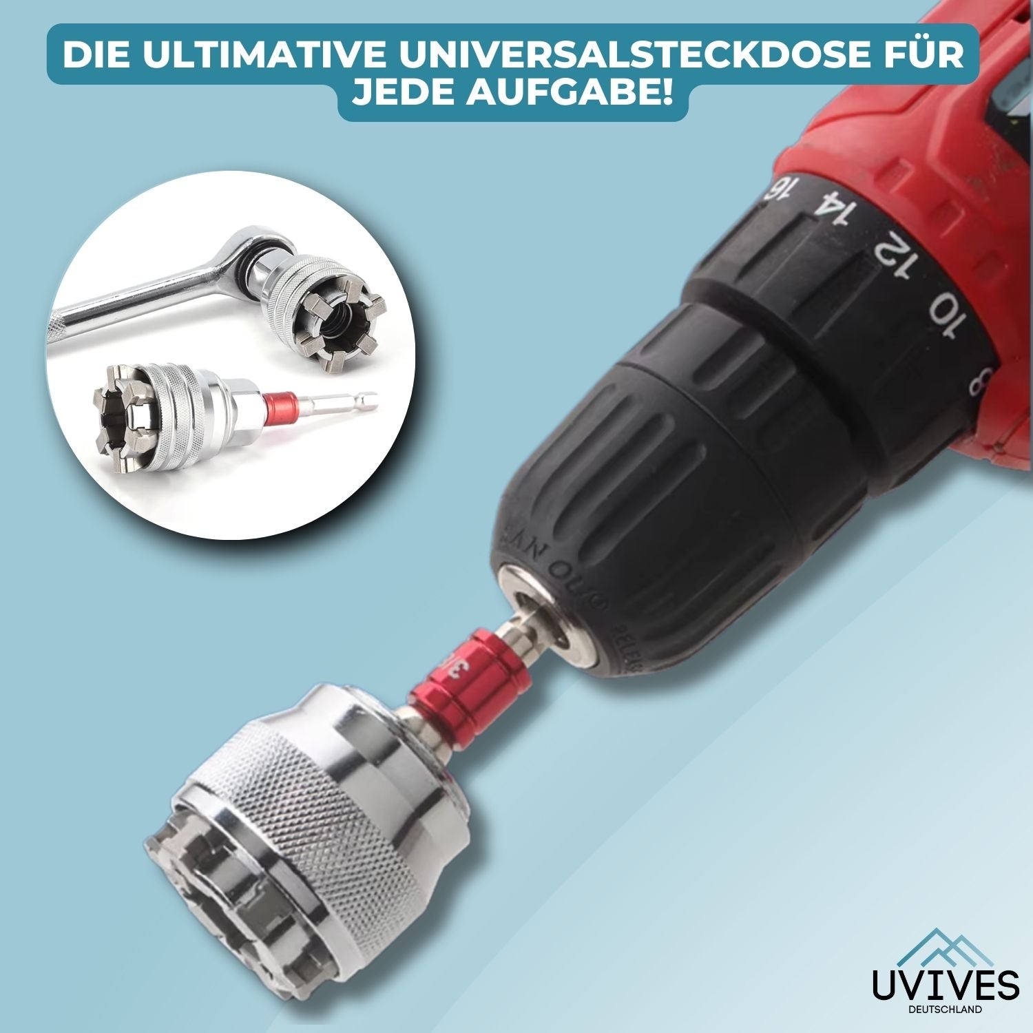 HyperDrill - Magischer Universalstecker Elektrobohrmaschine