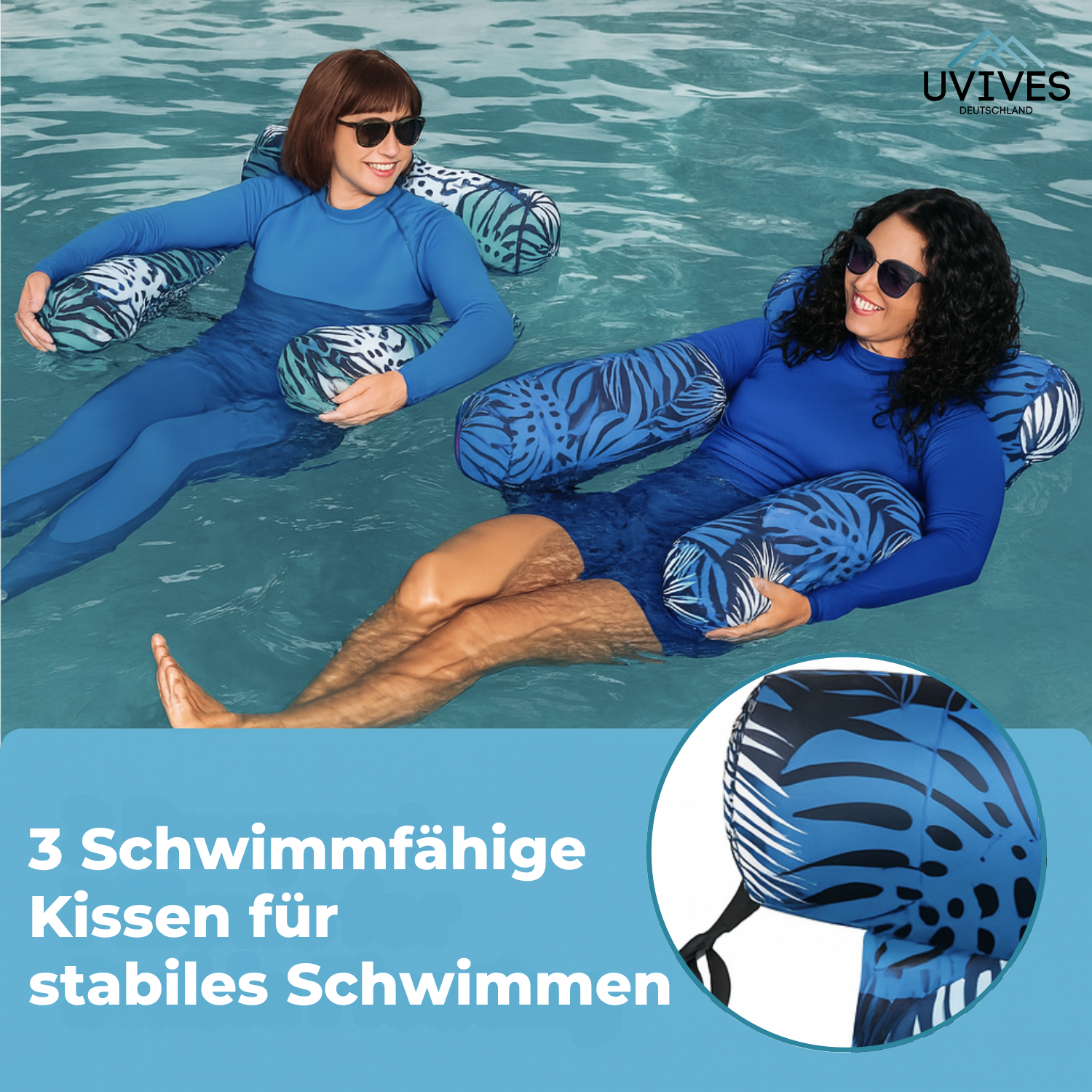 AquaLeaf – Tropischer Pool-Loungesessel zum Aufblasen