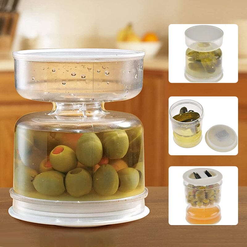 PicklePal™ - Essiggurken- und Olivenglasbehälter mit Sieb [Letzter Tag Rabatt]