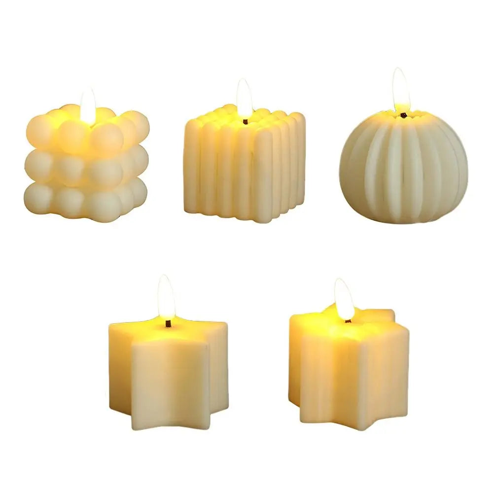 LumiEase LED-Kerze | Warmweißes Licht | Flammenlos und sicher | Kunststoff-Dekokerze für Zuhause und Veranstaltungen