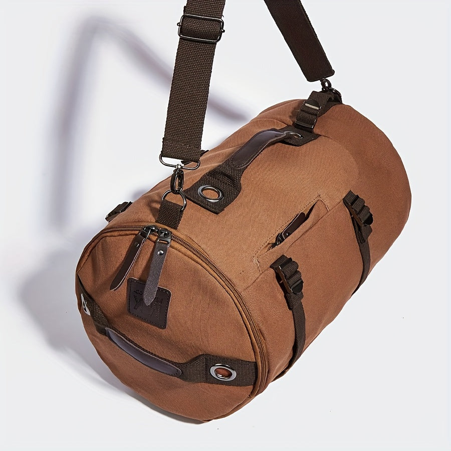 Maventino Canvas-Rucksack | Vintage Design | Lederdetails & Stauraum | Für Alltag & Reisen | Unisex & Robust