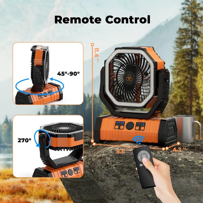 BreezeCamp™ – Die perfekte Kombination aus Ventilator & Campinglicht