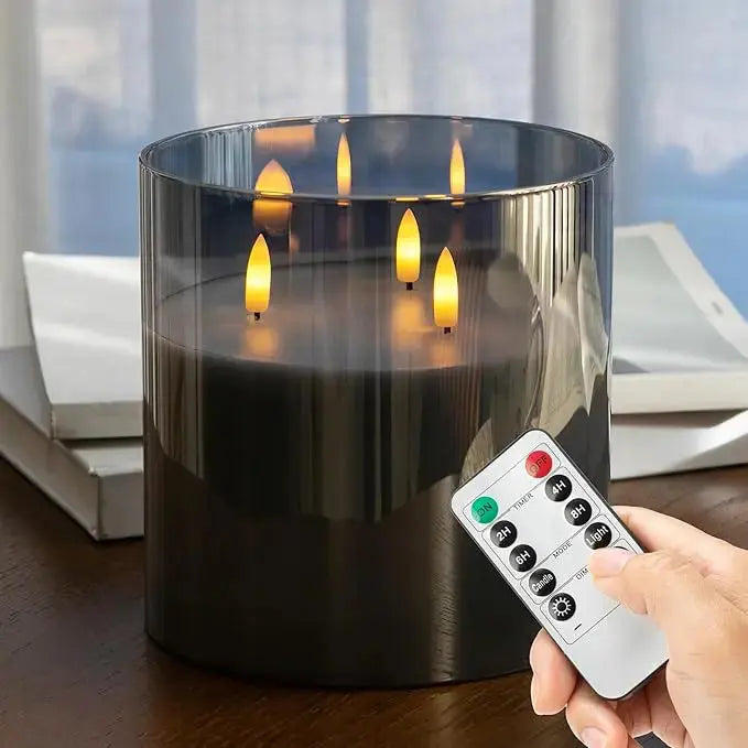 LuminaAura – Eindrucksvolle LED-Glaskerzen für magische Abende!