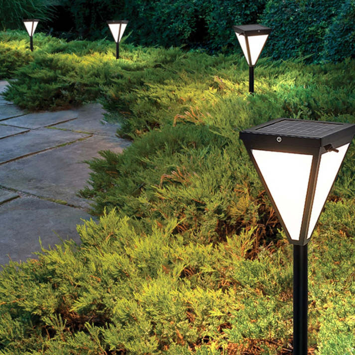 Alunvia | LED Außenleuchte | Solar, IP65 Wetterfest, Modernes Design | Terrasse, Garten & Eingangsbereich