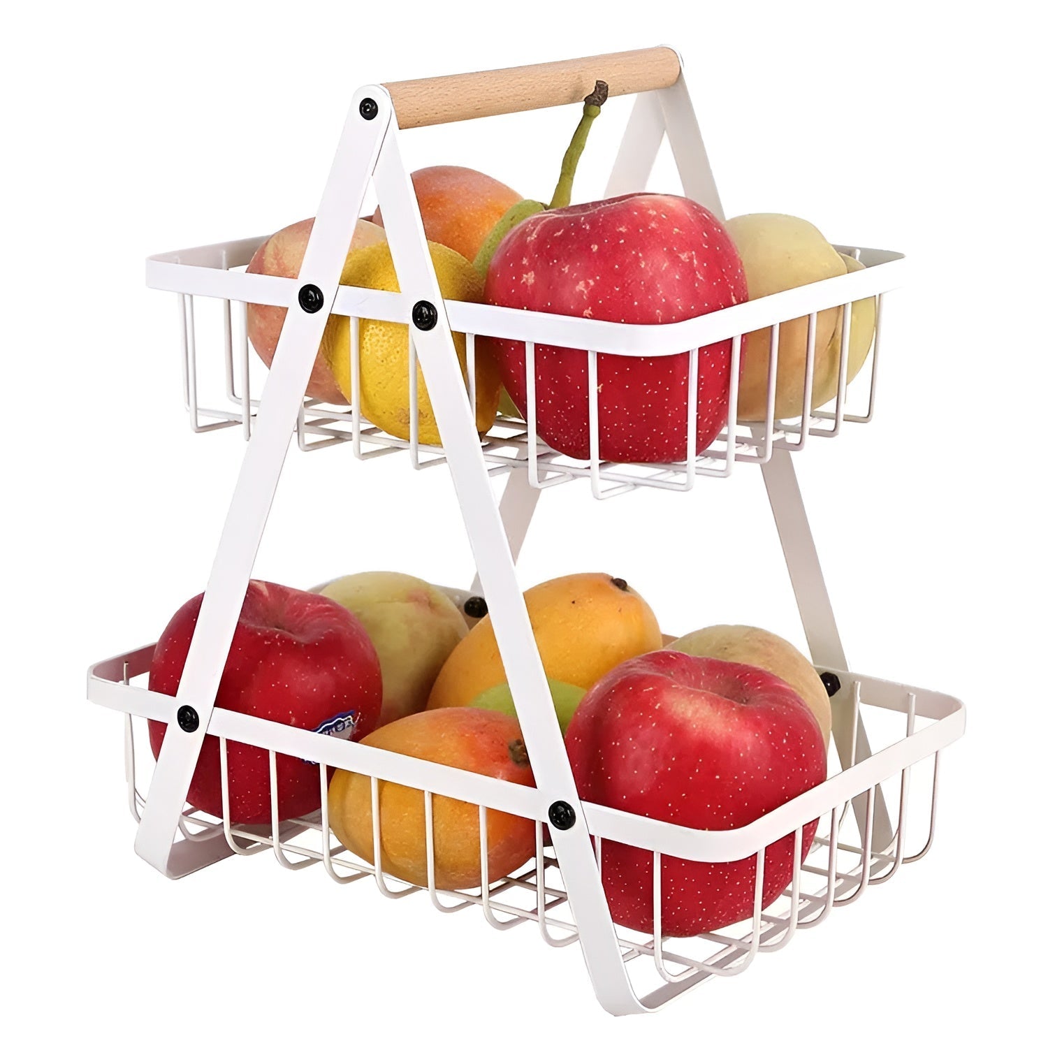 FruttaTier | 3-Etagen Obstkorb | Platzsparend & Modern | Pulverbeschichtetes Metall