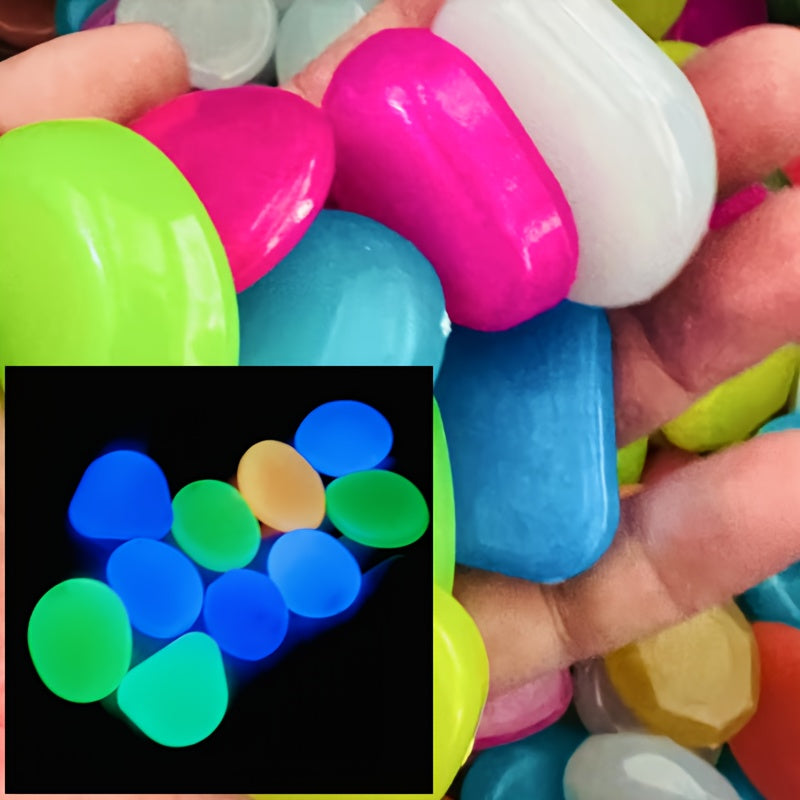 GlowStones | Selbstleuchtende Deko-Steine | Umweltschonend & Vielseitig | 31 Stück Set