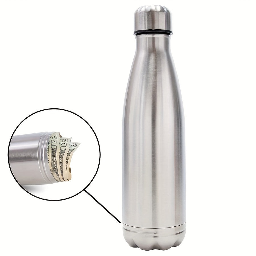 AURASTASH | Isolierflasche mit Geheimfach | Doppelwandiger Edelstahl & auslaufsicher | Für Alltag, Reisen, Sport & Büro