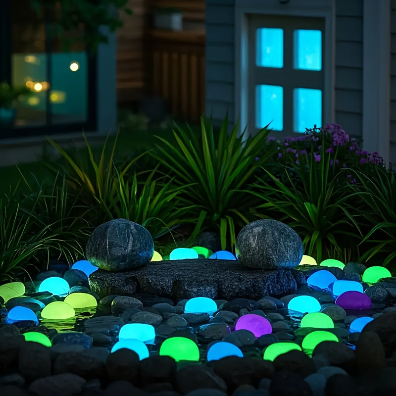 GlowStones | Selbstleuchtende Deko-Steine | Umweltschonend & Vielseitig | 31 Stück Set