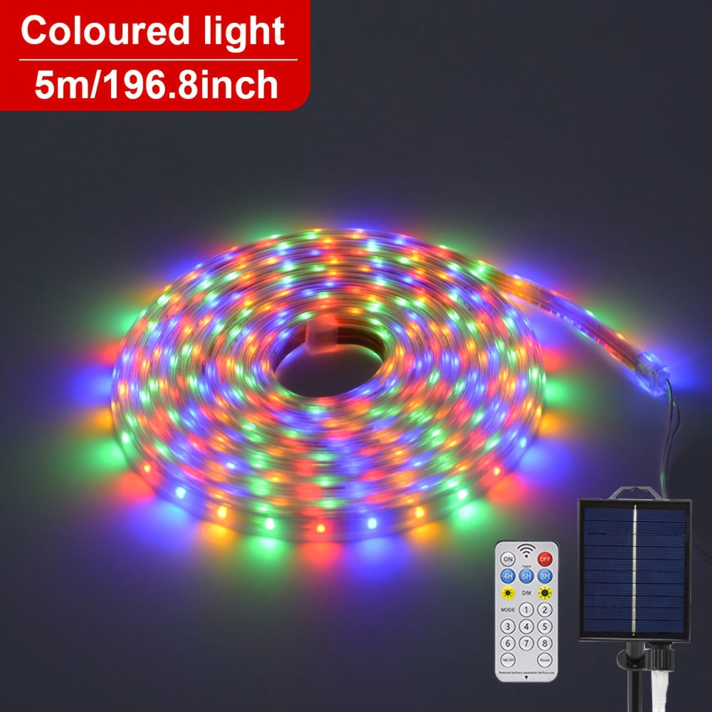 LumaFlex Solar LED-Lichterkette | Flexibel & Formbar | Solarenergie | Fernbedienung