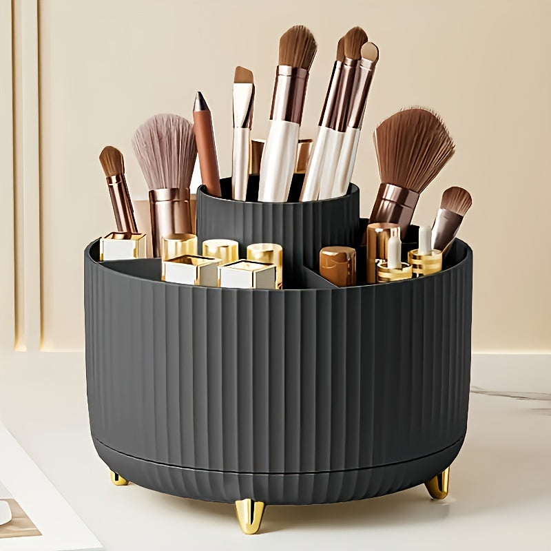 OrbiLux | 360° Drehbarer Make-up Organizer | Platzsparend & Stabil | Vielseitige Aufbewahrung | Elegantes Design