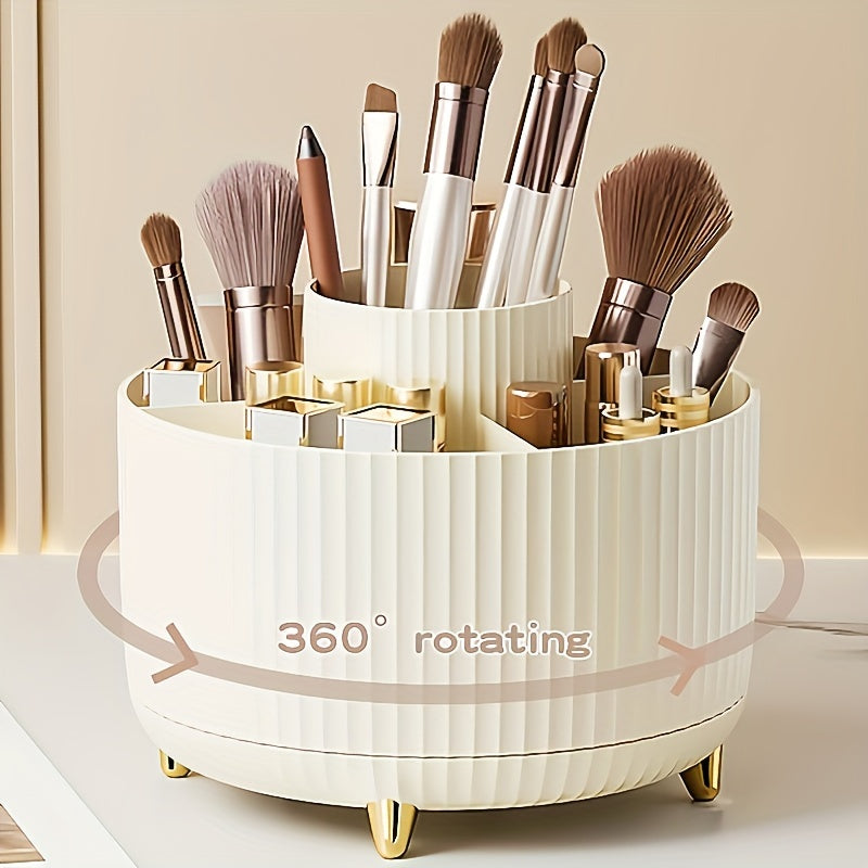 OrbiLux | 360° Drehbarer Make-up Organizer | Platzsparend & Stabil | Vielseitige Aufbewahrung | Elegantes Design