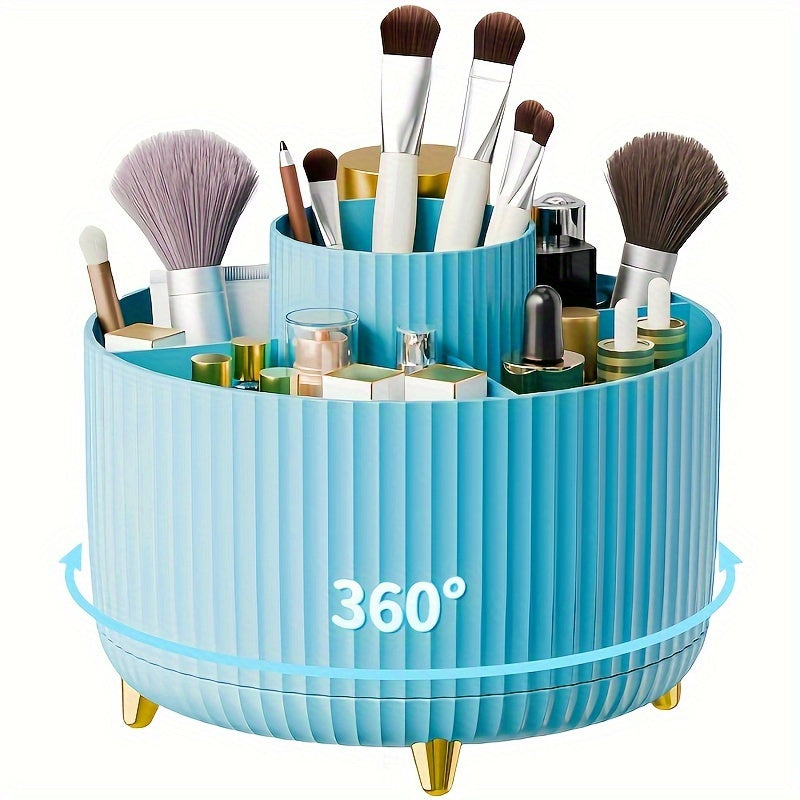 OrbiLux | 360° Drehbarer Make-up Organizer | Platzsparend & Stabil | Vielseitige Aufbewahrung | Elegantes Design