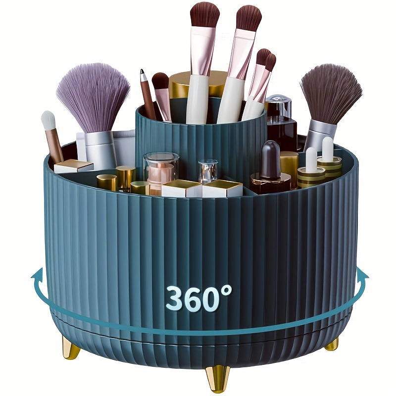 OrbiLux | 360° Drehbarer Make-up Organizer | Platzsparend & Stabil | Vielseitige Aufbewahrung | Elegantes Design