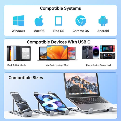 ProDock Stand – 8-in-1 Hub & Laptop-Erhöhung in Einem!