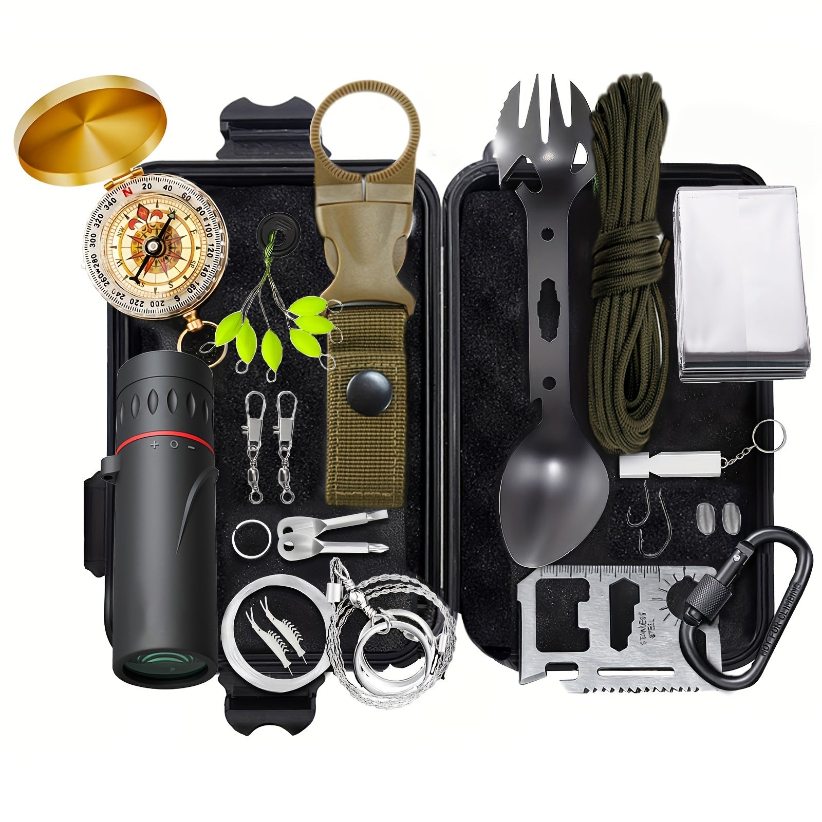 WildMate | 14-in-1 Survival Kit | Kompakt & Vielseitig | Outdoor & Notfallset