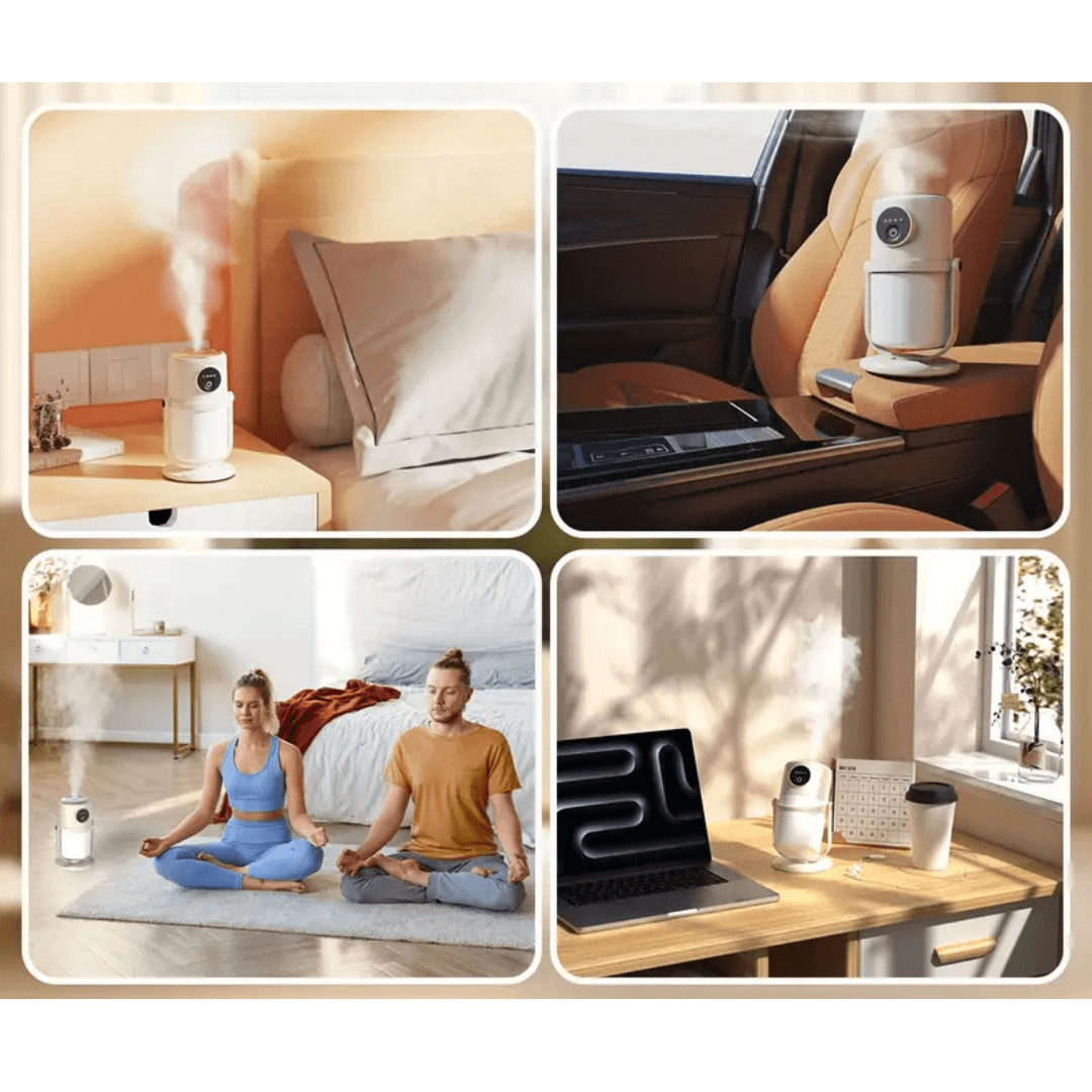 Nebello Luftbefeuchter | Kühlnebel & LED-Licht | USB-betrieben & Leise | Kompakt & Modern