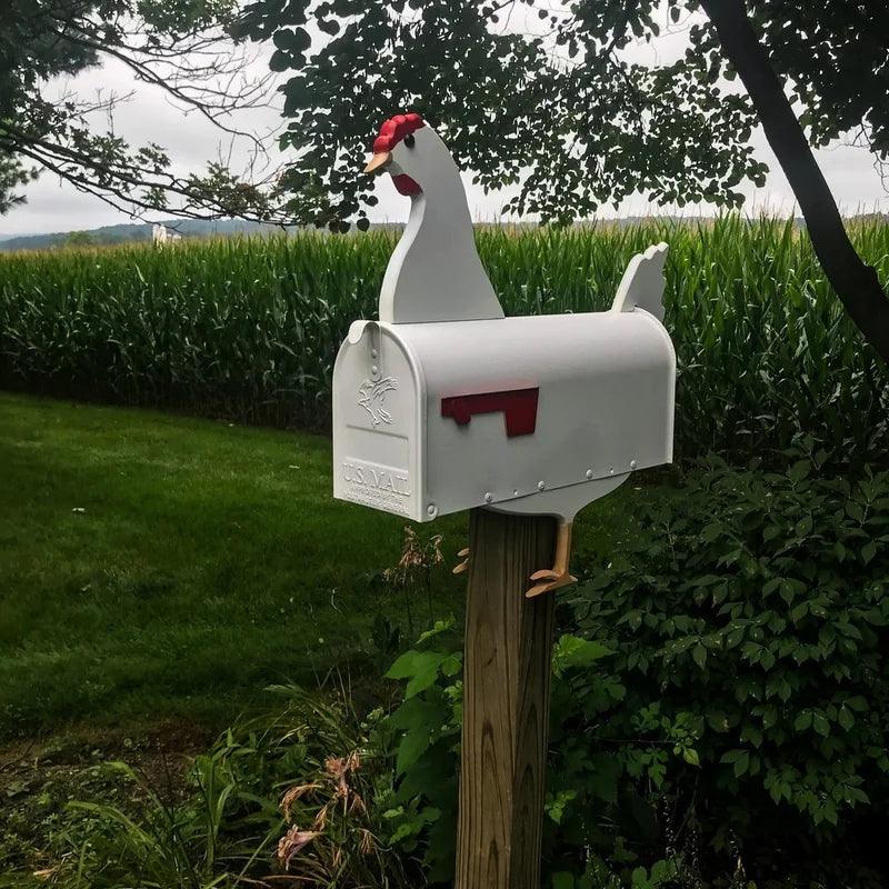 LandPost Briefkasten | Bauernhof-Design | Wetterfestes Metall | 20x20x10 cm