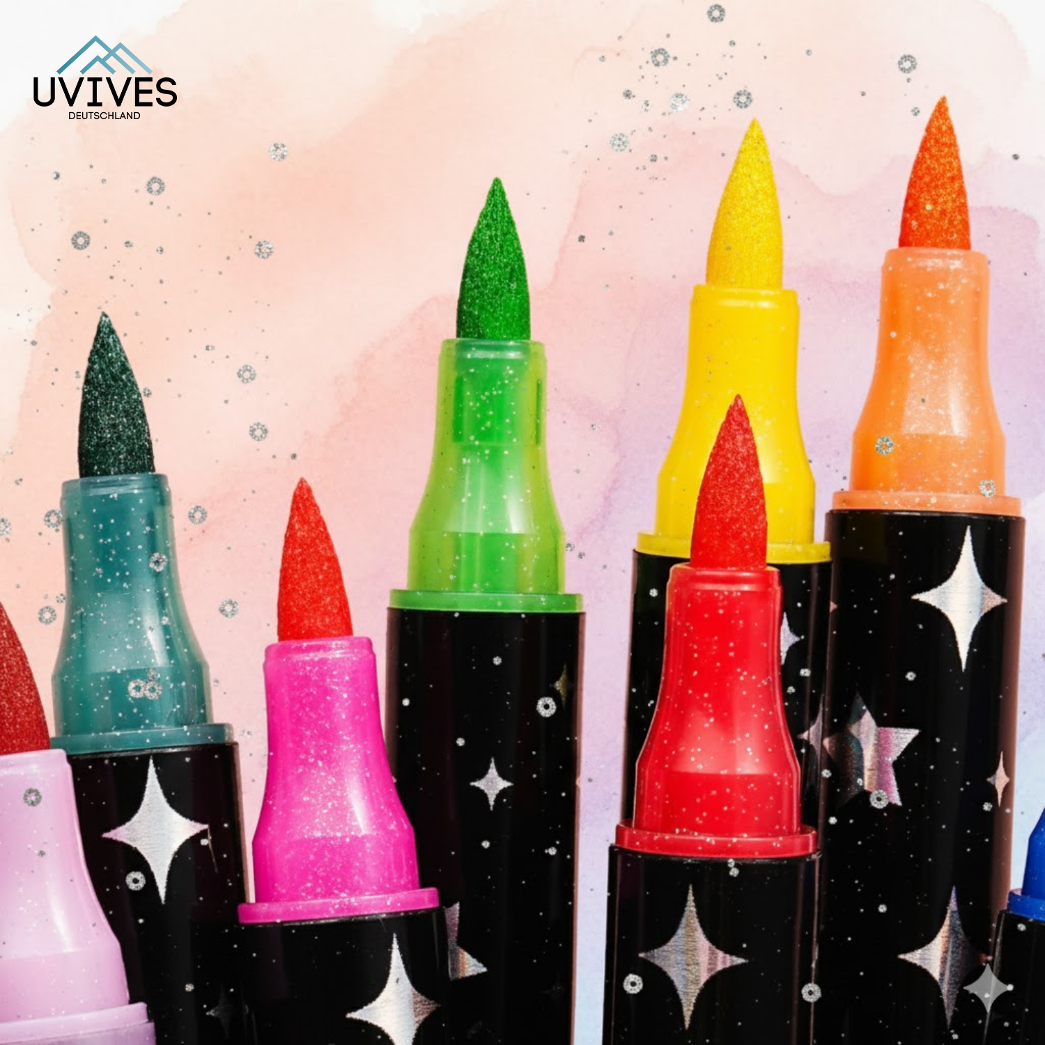 SparkLuxe – Doppelseitige Glitzerstifte für kreative Köpfe