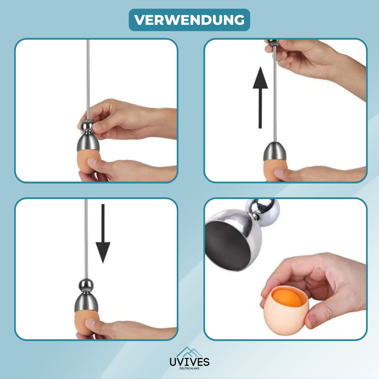 1+1 GRATIS | EggCrack Pro™ – Perfekte Eieröffnung in einem Zug