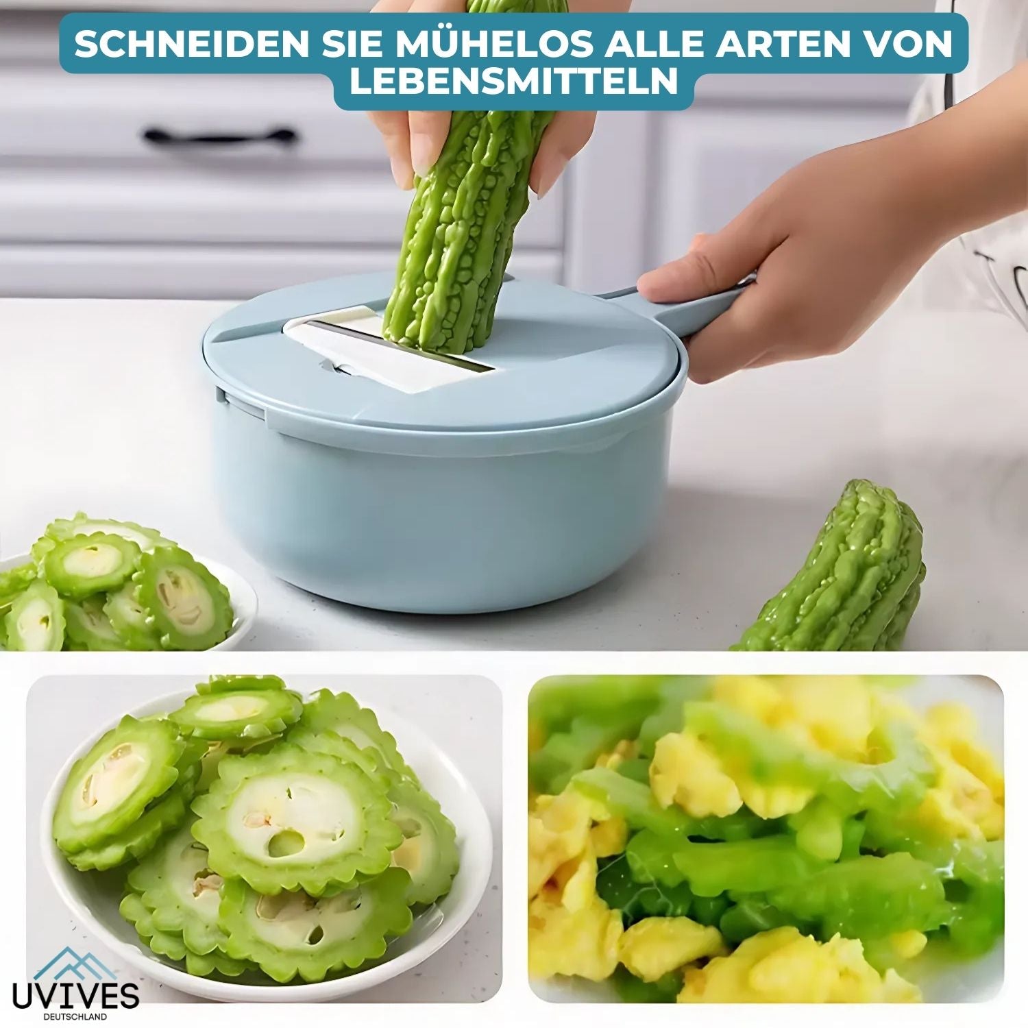 GrateCut™ - Multifunktionaler Gemüseschneider