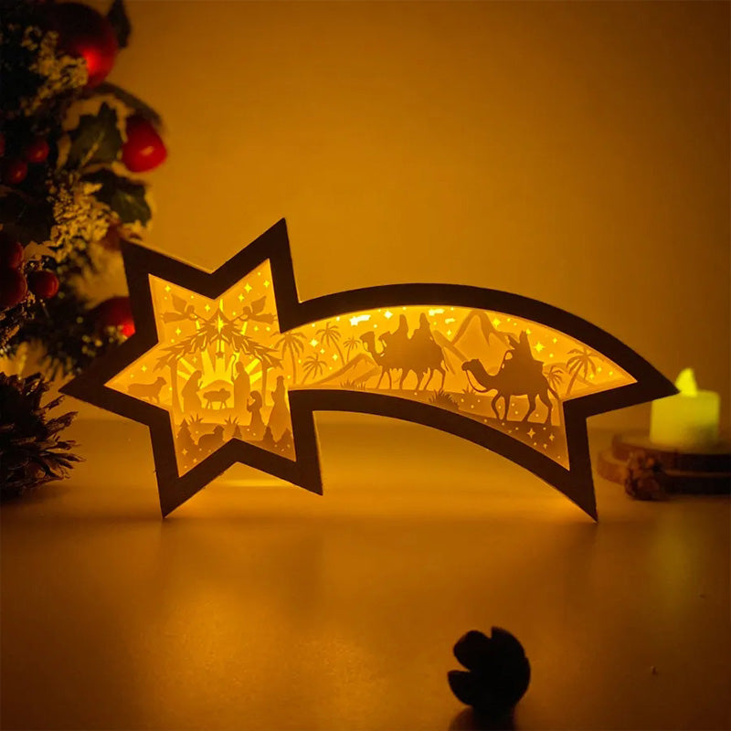 StarWood™ - LED-Weihnachtssterne aus Holz [Letzter Tag Rabatt]