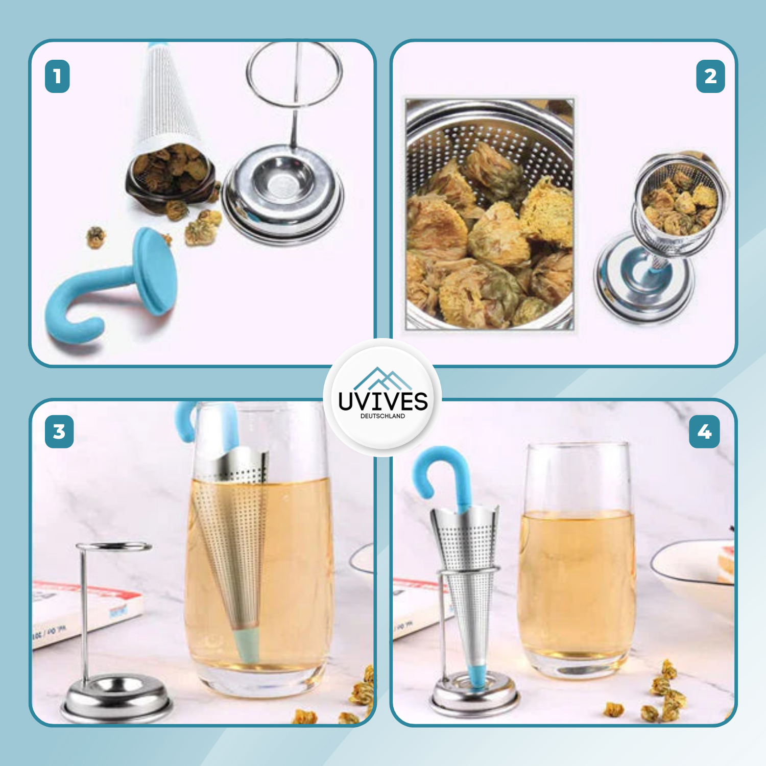 1+1 GRATIS | TeaBrella – Stilvoller Teegenuss mit Spaßfaktor!