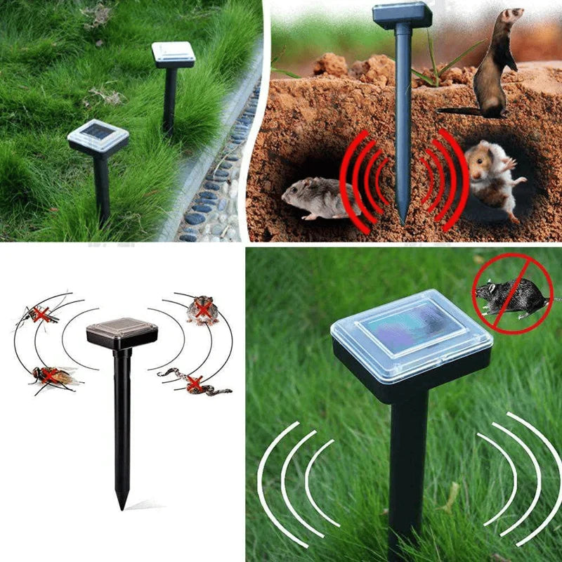 EcoGuard | Solar Tiervertreiber | Ultraschall-Abwehr | Wetterfest & Solarbetrieben