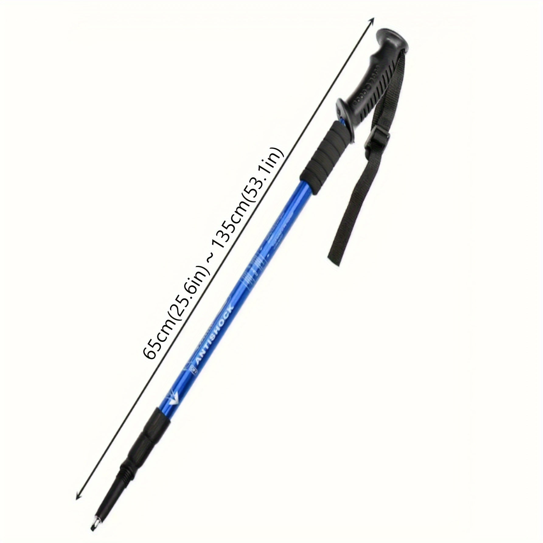 HikerMax Trekking Poles | Verstellbar & Stoßdämpfend | Leichtes Aluminium | 65–135 cm