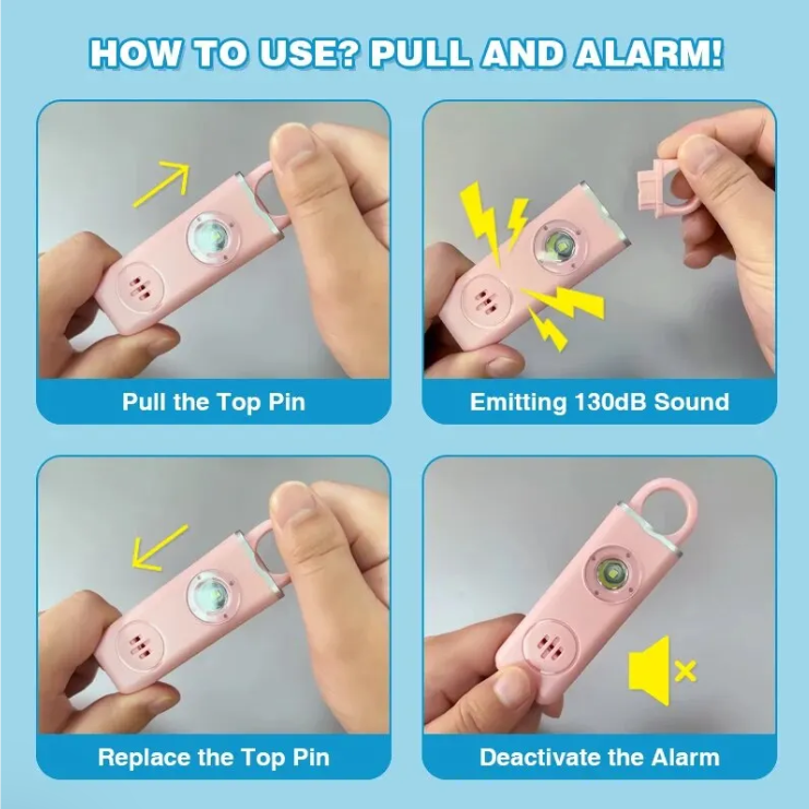 SafeHome – Sofortiger lauter Alarm für ultimativen persönlichen Schutz