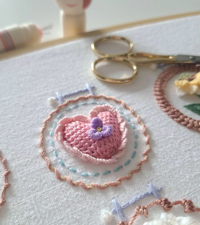 StitchBloom – Blumenstickerei zum Entspannen & Verschönern!