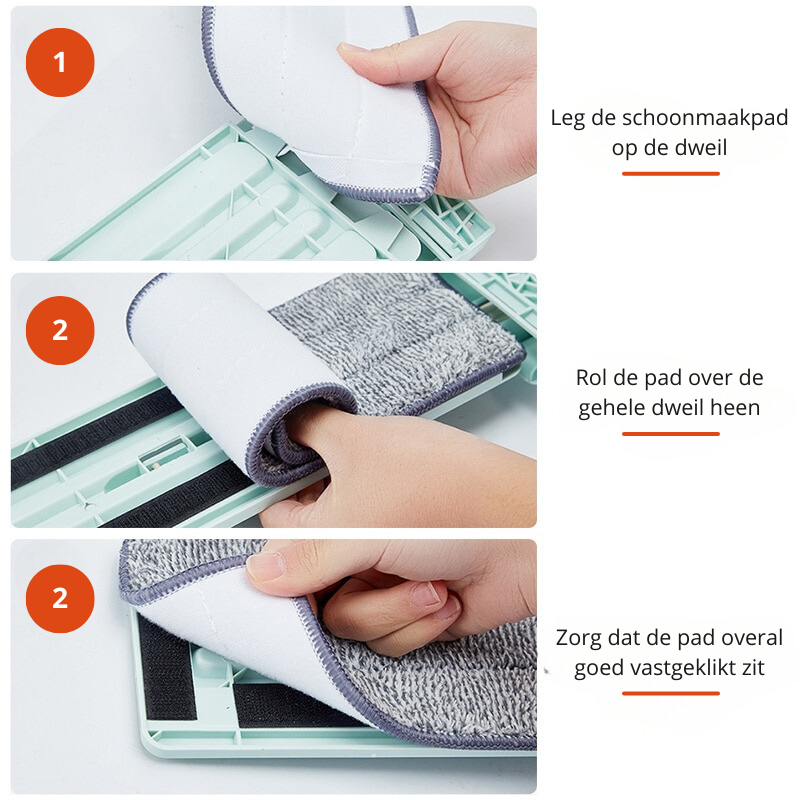 SweepMaster Pro Wischer | Innovativer Knickmechanismus | Kein Eimer nötig | Wiederverwendbare Mikrofaser-Pads | Ideal für schnelle Reinigungen