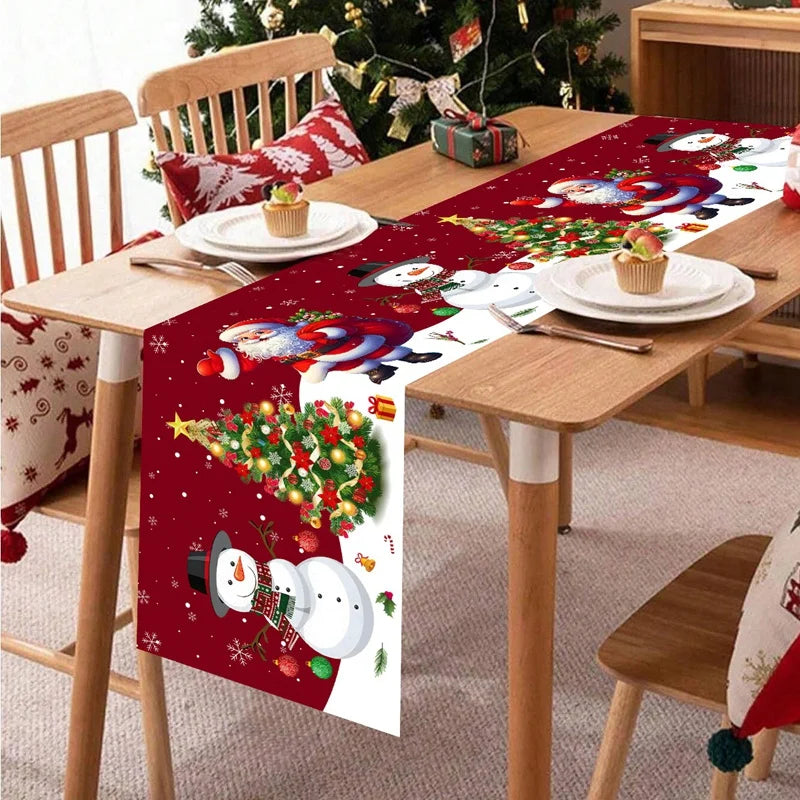Festivia Weihnachtstischläufer | 180×35 cm | Elegant und festlich | Dekorative Tischdecke für Weihnachten & Neujahr 2025/2026