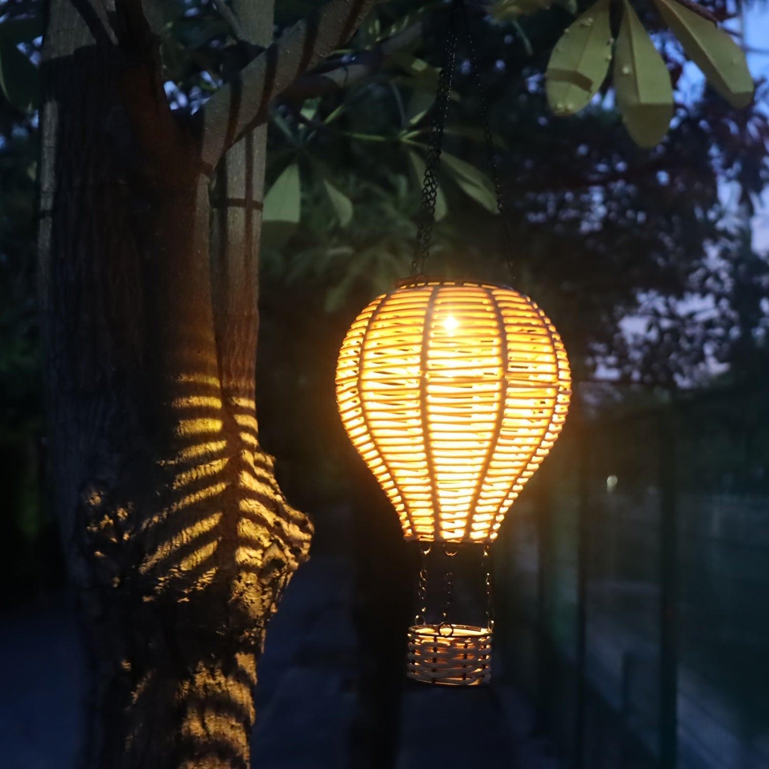Luminario Balloon Light | Solarbetriebene Gartenleuchte | Warmweißes Licht | Einfach Aufhängen