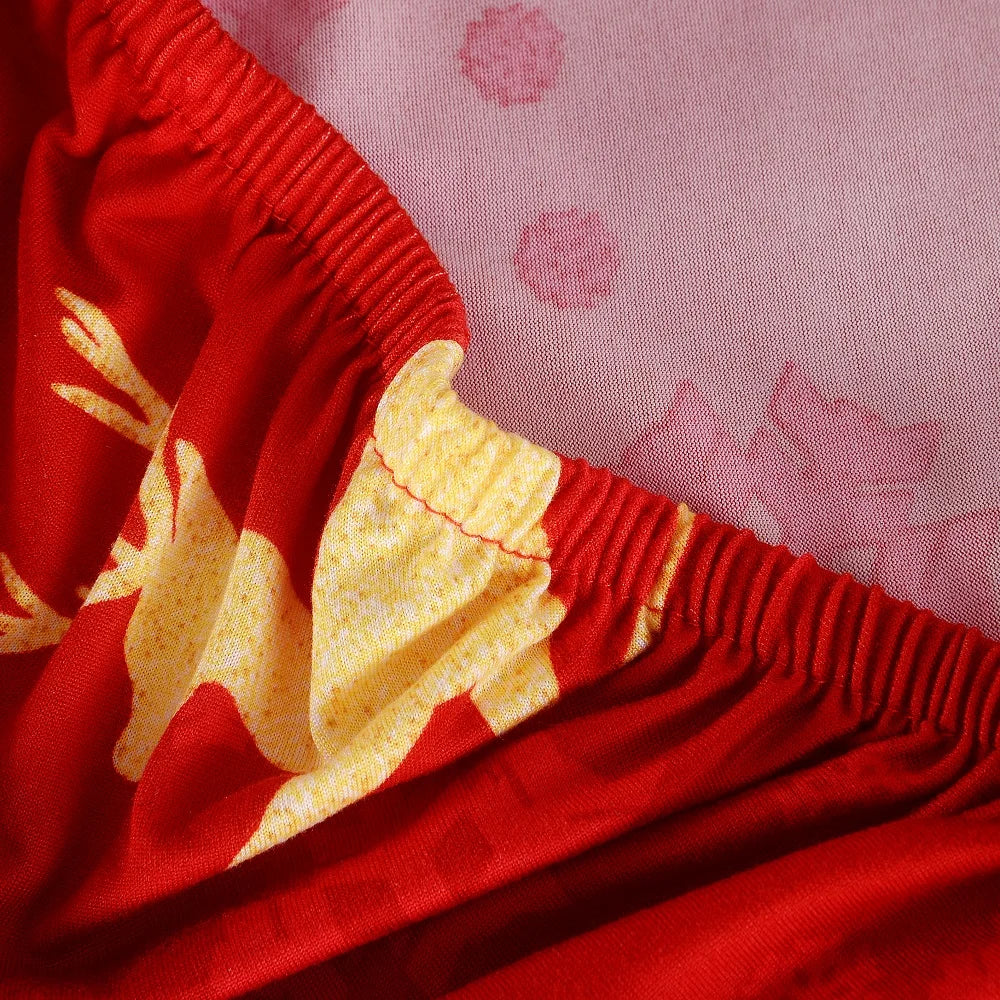 Nordiluxe | Weihnachts-Stuhlbezug | Elastischer skandinavischer Designbezug | Passend für Schalen- und Esszimmerstühle | Waschbar und verstellbar