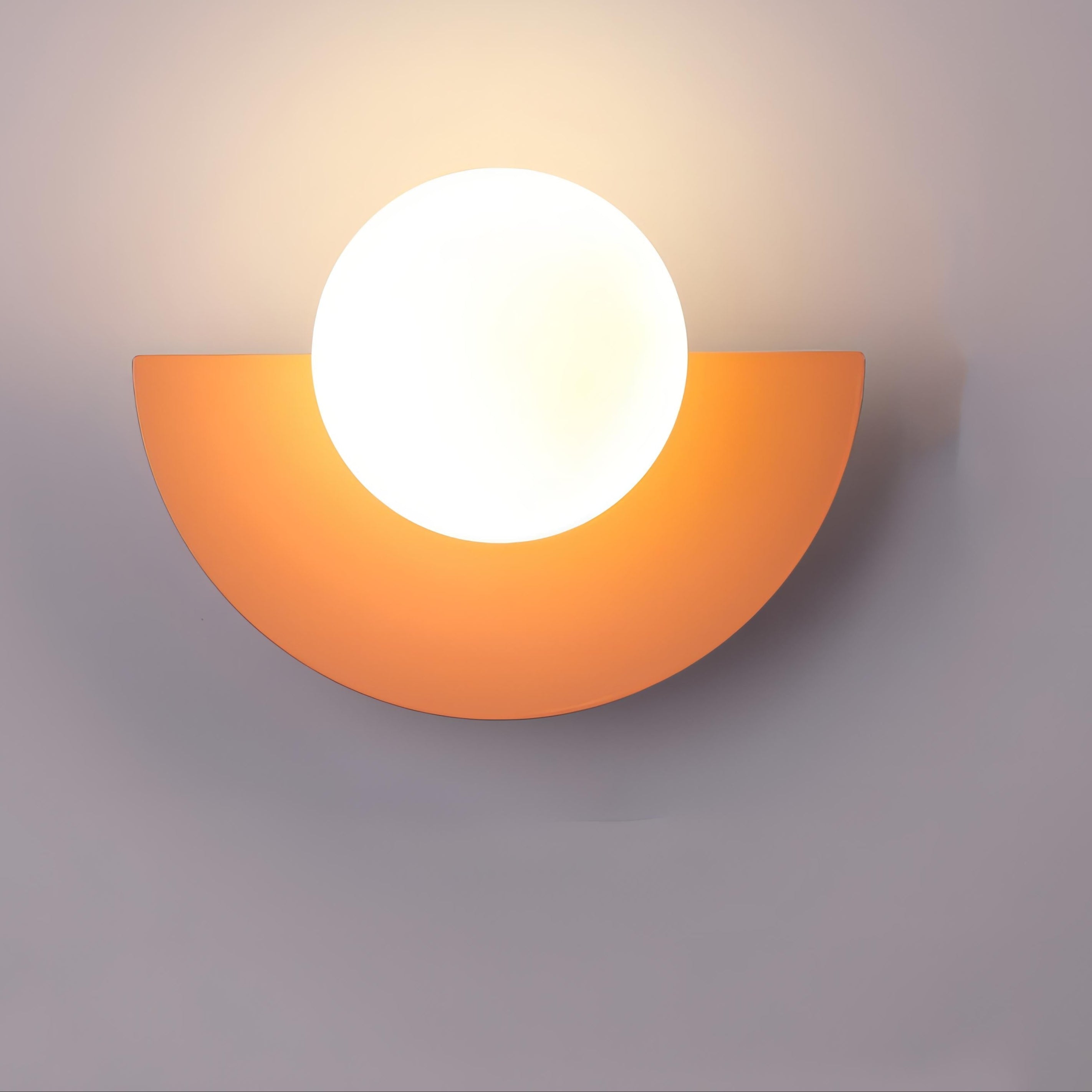 NordLume Wandleuchte | LED-Beleuchtung | Skandinavisches Design | Halbkreisförmige Metallform 25×15 cm