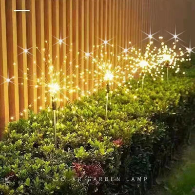 SolarSparklers - Wasserdichtes Solar Garten Feuerwerk LED Licht